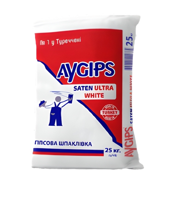 Шпаклевка финишная Saten Aygips 25кг(пал,60шт) (РОЗПРОДАЖ) — строительные материалы для мастеров и прорабов | Dirom