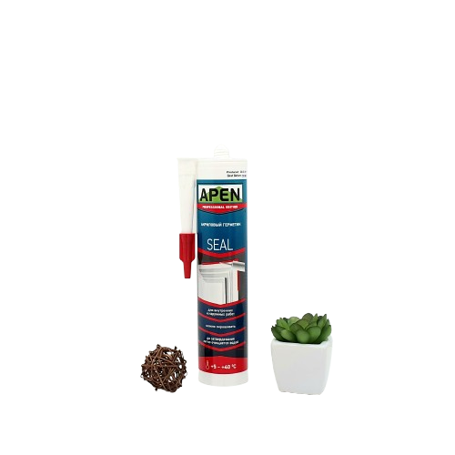 Герметик акриловый APEN (белый), 280 мл — строительные материалы для мастеров и прорабов | Dirom