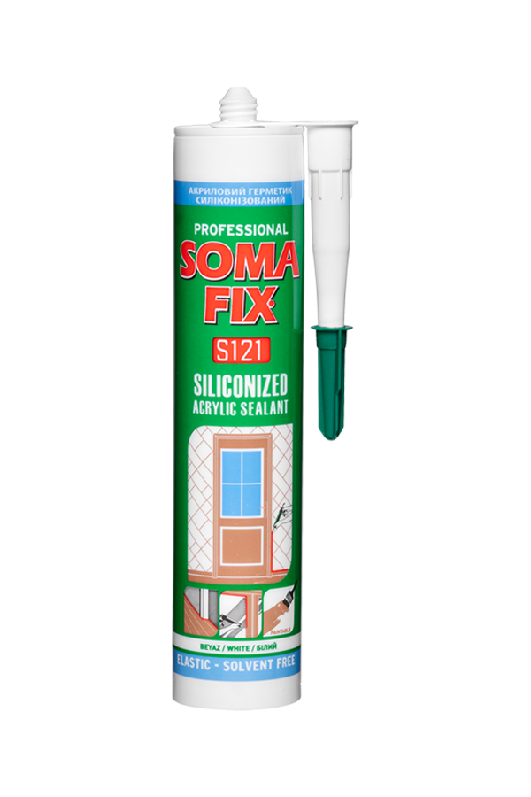 Герметик акриловый SOMA FIX "Жидкие гвозди" (белый), 310 мл — строительные материалы для мастеров и прорабов | Dirom
