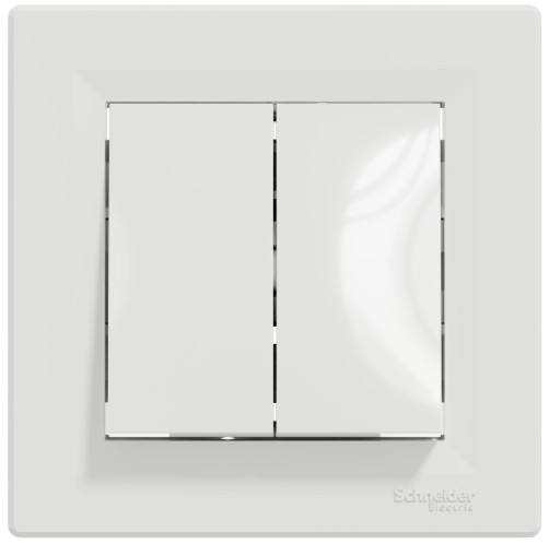 Переключатель Schneider Asfora 2-кл.,белый EPH0600121 — строительные материалы для мастеров и прорабов | Dirom