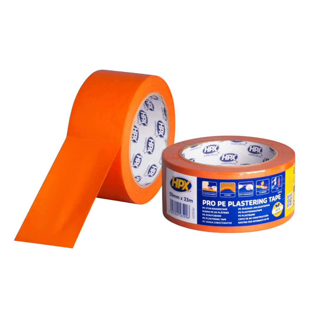Стрічка малярна HPX5033 Проф ПЕ РЕ5033 50 мм х 33 м (помаранч.) — будматеріали для майстрів та виконробів | Dirom