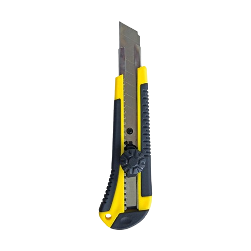 Нож с крутящимся фиксатором усиленный универсальный 18 мм — строительные материалы для мастеров и прорабов | Dirom