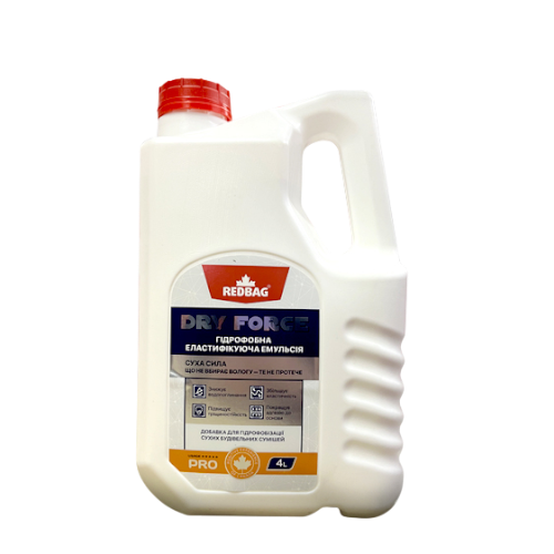 Эмульсия гидрофобная эластифицирующая DRY FORCE, 4 л. — строительные материалы для мастеров и прорабов | Dirom