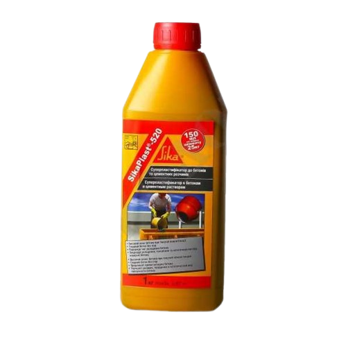 Добавка к бетону SikaPlast-520 супер-пластификатор UA /20 Bt 1 кг — строительные материалы для мастеров и прорабов | Dirom