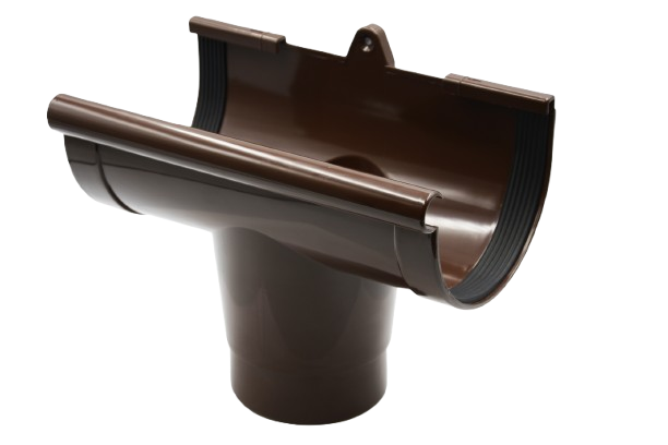 Воронка желоба коричневая 90мм RAINWAY — строительные материалы для мастеров и прорабов | Dirom