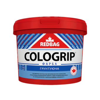 Фарба ґрунтуюча COLOGRIP 15кг — будматеріали для майстрів та виконробів | Dirom