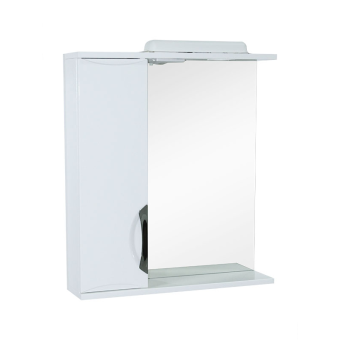 Дзеркало Альпіна 50 + шафа біла (лів.) — будматеріали для майстрів та виконробів | Dirom