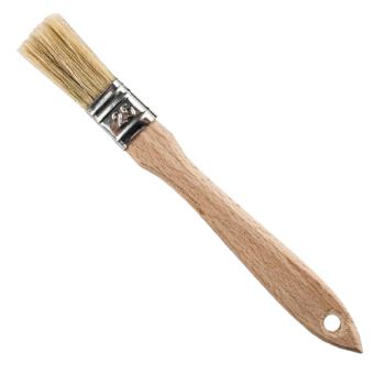 Пензель плоский Стандарт, натур. щетина 13*25мм — будматеріали для майстрів та виконробів | Dirom