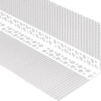 Кутник пласт. перфорований з склосіткою 7*7см 2,5м (DIROM, 50 шт/уп) — будматеріали для майстрів та виконробів | Dirom