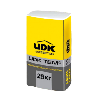 Клей UDK ТБМ для газоблока 25 кг — строительные материалы для мастеров и прорабов | Dirom