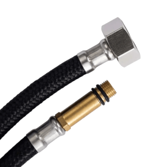 Шланг для змішувача AQUASTRONG NYLON M10х1/2'' 40 см ДШ (AS34040) — будматеріали для майстрів та виконробів | Dirom