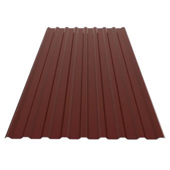 Профнастил кровельный ПК-20 RAL 3005  (вишня) 0,40 мм 1170/1130*2000 (1лист 2,34кв.м) — строительные материалы для мастеров и прорабов | Dirom