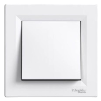 Кнопка Schneider Asfora, біла EPH0700121 — будматеріали для майстрів та виконробів | Dirom