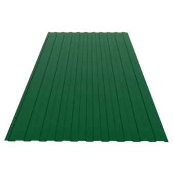 Профнастил ПС- 8 RAL 6005 (зеленый)0,40 мм 1205/1160х2000 (1лист 2,41кв.м) — строительные материалы для мастеров и прорабов | Dirom