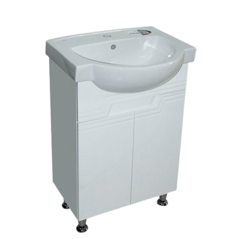 Тумба Коста з умивальником Coлас (Colombo) белая (2 фасада) — будматеріали для майстрів та виконробів | Dirom