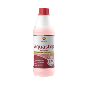 Ґрунт- вологоізолятор ESKARO Aquastop Professional (концентрат 1:10), 1 л — будматеріали для майстрів та виконробів | Dirom