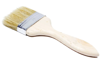 Пензель плоский Стандарт, натур. щетина 13,5*75мм — будматеріали для майстрів та виконробів | Dirom