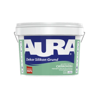 Грунтовка AURA Dekor Silikon Grund универсальная силиконовая кварцевая, 2,5 л (3,55кг) — строительные материалы для мастеров и прорабов | Dirom