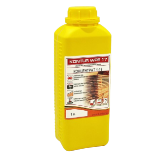 Антисептик KONTUR WPE-17 для деревини (захист від комах) (1:19), 1 л — будматеріали для майстрів та виконробів | Dirom