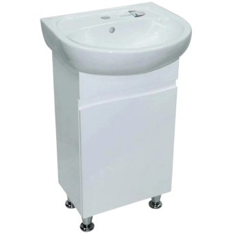 Тумба Ronda с умывальником Bianco 50 (Kolo) (1 фасад) белая — строительные материалы для мастеров и прорабов | Dirom