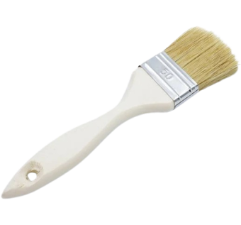 Пензель плоский Стандарт, натур. щетина 13*50мм — будматеріали для майстрів та виконробів | Dirom