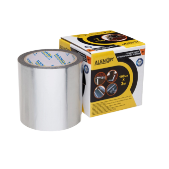 Стрічка бутилкаучукова герметиз Alenor BF (колір алюміній), 10 см * 10 м — будматеріали для майстрів та виконробів | Dirom