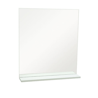 Дзеркало Хаст Омега  800х700, біле з поличкою — будматеріали для майстрів та виконробів | Dirom