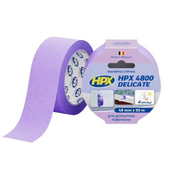 Стрічка малярна  HPX4800 60С PW5050 48 мм х 50 м (фіолет.) — будматеріали для майстрів та виконробів | Dirom