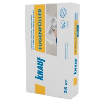 Шпаклівка Фугенфюллер гіпсова (40 шт/п.), 25 кг (Україна) — будматеріали для майстрів та виконробів | Dirom