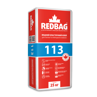 113 Міцний еластичний клей для плитки та природного каменю, 25кг — будматеріали для майстрів та виконробів | Dirom