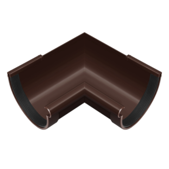 Кут жолоба внутрішній 90град.коричневий 90мм RAINWAY — будматеріали для майстрів та виконробів | Dirom