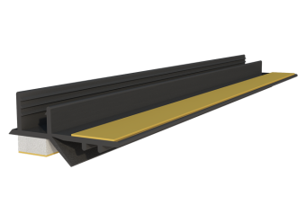 Профіль ПВХ віконний примикаючий без сітки ГРАФІТ (канавкатест 6мм)  2,5м (упак.40шт)  — будматеріали для майстрів та виконробів | Dirom