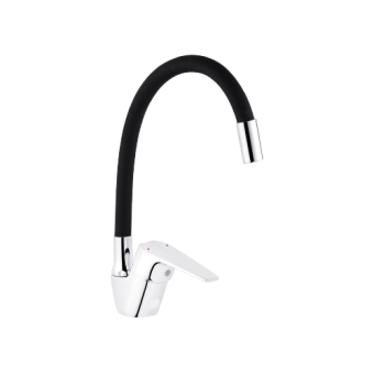 Смеситель KRM Odra-C032BLK для кухни CV021167 — строительные материалы для мастеров и прорабов | Dirom