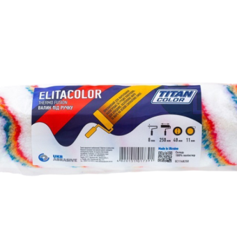 Валик Elitacolor под ручку, 8*48*250 мм, ворс 11 мм, TITAN COLOR — строительные материалы для мастеров и прорабов | Dirom