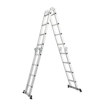 Драбина шарнірна  Werk LС2412Q 4*3, дл.3,5/0,91м , вес 11,2кг — будматеріали для майстрів та виконробів | Dirom