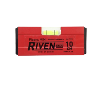 Уровень Basic mini (Riven) 10 см — строительные материалы для мастеров и прорабов | Dirom