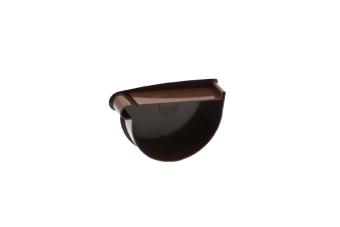 Заглушка воронки ліва коричнева 130мм RAINWAY — будматеріали для майстрів та виконробів | Dirom