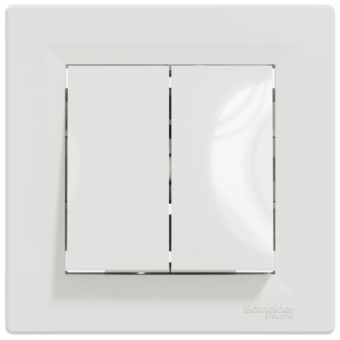 Вимикач Schneider Asfora  2-кл.білий прохідний EPH0600121 — будматеріали для майстрів та виконробів | Dirom
