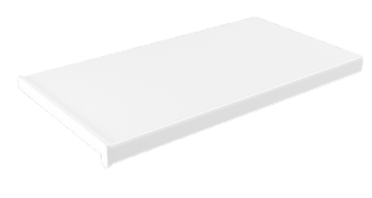 Підвіконня ПВХ біле матове 500мм Риф — будматеріали для майстрів та виконробів | Dirom