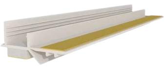 Профиль ПВХ оконный примыкающий без сетки(канавка 9мм) 2,5м — строительные материалы для мастеров и прорабов | Dirom