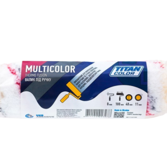 Валік Multicolor під ручку, 8*48*180 мм, ворс 11 мм, TITAN COLOR — будматеріали для майстрів та виконробів | Dirom