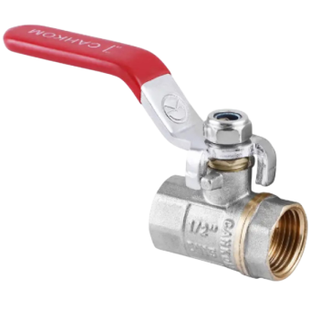 Кран кульовий Brass 15 1/2' ВВ ручка B01214E — будматеріали для майстрів та виконробів | Dirom