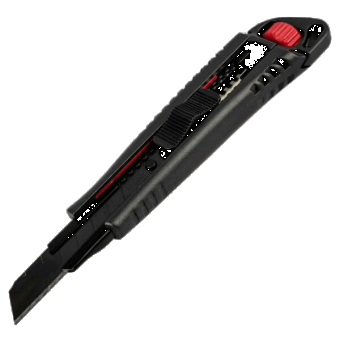 Ніж HAISSER пластиковий посилений, 25 мм, гумові вставки, навант. 60 кг 94646 — будматеріали для майстрів та виконробів | Dirom