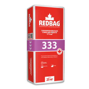 333 Самовирiвнювальна сумiш для пiдлоги, 3-15мм  25кг (48шт/пал.) — будматеріали для майстрів та виконробів | Dirom