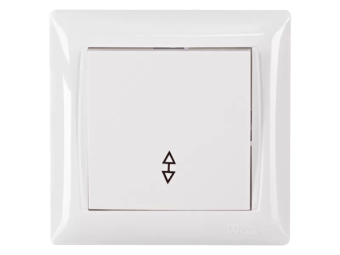 Вимикач прохідний PRIMERA білий 3015 — будматеріали для майстрів та виконробів | Dirom