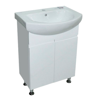 Тумба Ronda з умивальніком RUNO 60 (KOLO) бiла (2 фасади) — будматеріали для майстрів та виконробів | Dirom