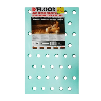 Підкладка DeFloor 3мм Тепла підлога 5м2/уп Україна — будматеріали для майстрів та виконробів | Dirom