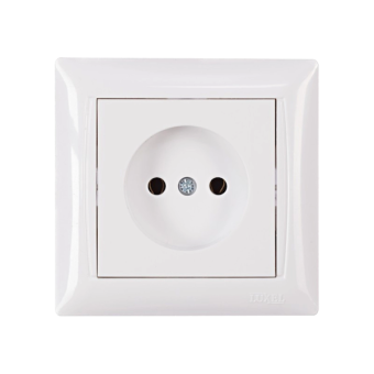 Розетка PRIMERA (белый) 3001 — строительные материалы для мастеров и прорабов | Dirom