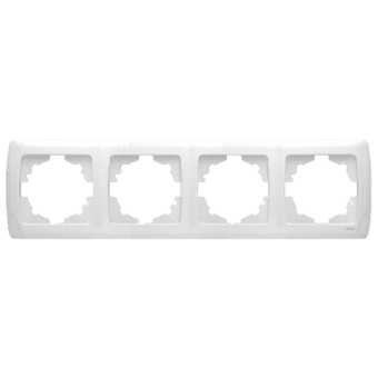 Рамка Viko Karmen 4-постовая бел.571104 — строительные материалы для мастеров и прорабов | Dirom