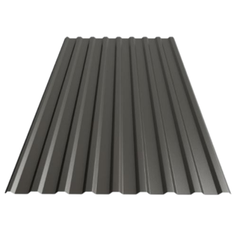 Профнастил кровельный ПК-20 RAL 7016 Мatt ( темно- серый) 0,40 мм 1170/1130*2000 (1лист 2,34кв.м) — строительные материалы для мастеров и прорабов | Dirom